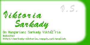 viktoria sarkady business card